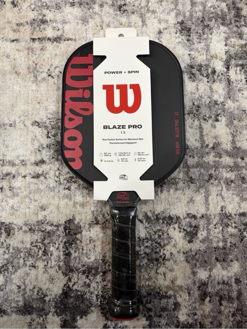 Wilson Blaze Pro Pickleball Paddle - Black and Red